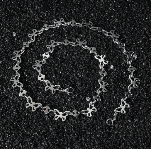 Tira de pulsera Las mariposas color plata para combinar con diferentes chapas 2 Tira de pulsera Las mariposas color plata para combinar con diferentes chapas - Image 2