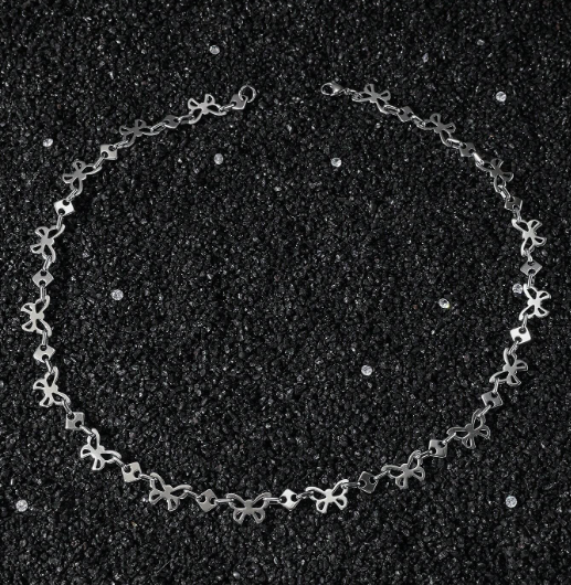 Tira de pulsera Las mariposas color plata para combinar con diferentes chapas 6 Tira de pulsera Las mariposas color plata para combinar con diferentes chapas - Image 6