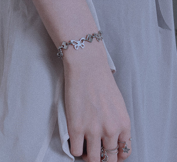 Tira de pulsera Las mariposas color plata para combinar con diferentes chapas 5 Tira de pulsera Las mariposas color plata para combinar con diferentes chapas - Image 5